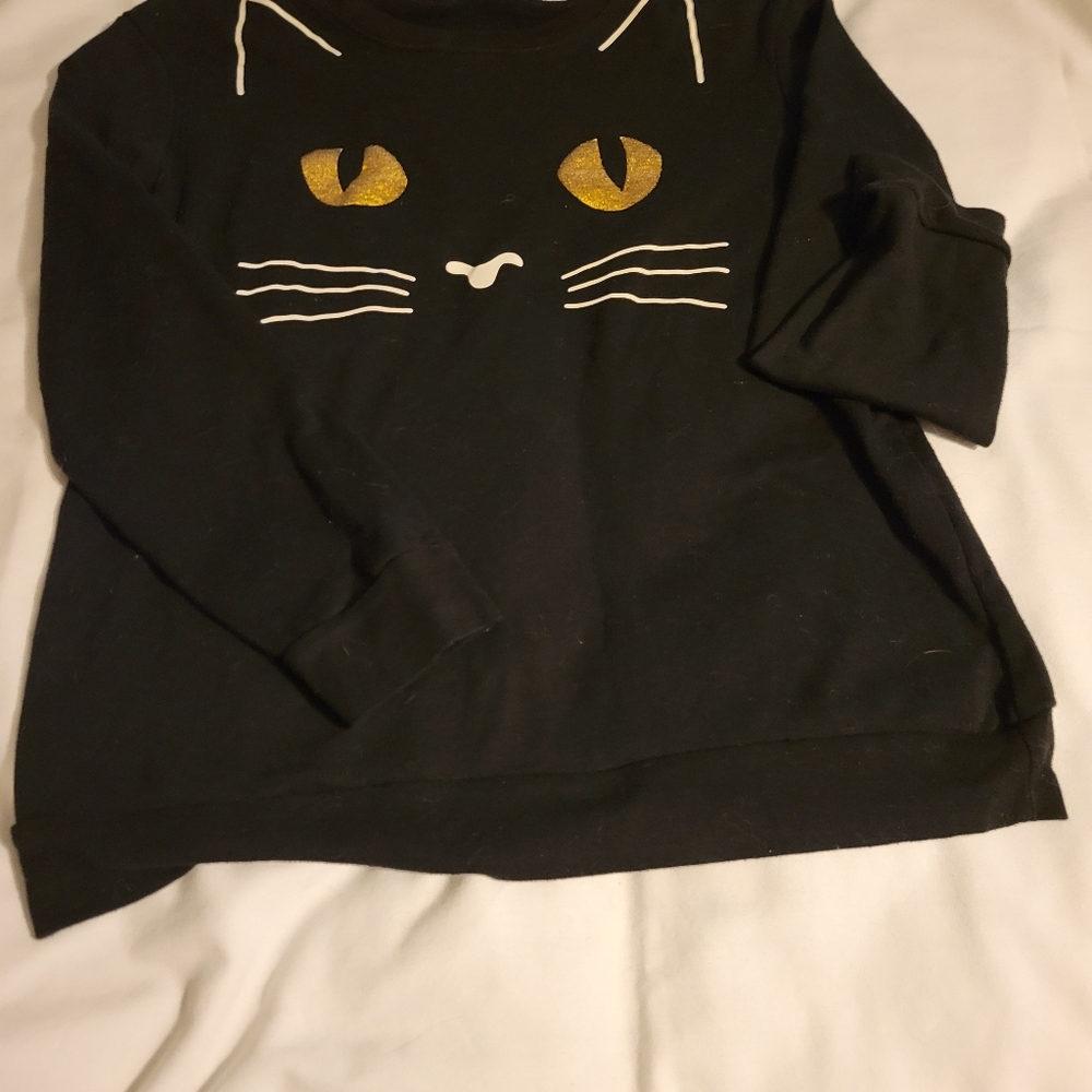 Blavk Cat Sweatshirt